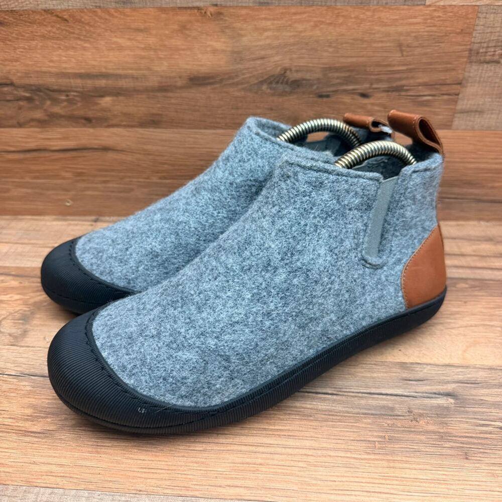 Greys Outdoor Boot Wool Felt Chelsea Slipper Bootie Mens 6 Womens 8 Gray